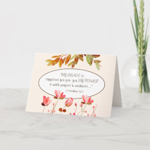 Tarjeta 2 Corinthians 12:9 MI GRACE es suficiente para ti