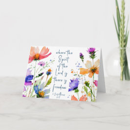 Tarjeta 2 Corinthians 3:17 La Biblia Libertad Verse