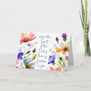 Tarjeta 2 Corinthians 3:17 La Biblia Libertad Verse