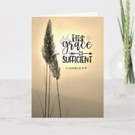 Tarjeta 2 Corintios 12:9 Su gracia es suficiente