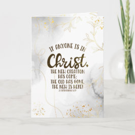Tarjeta 2 Corintios 5:17 Si alguien está en Cristo