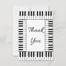 Tarjeta 2 de agradecimiento musical