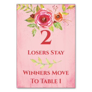 Tarjeta #2 de la tabla de las flores del bonito de