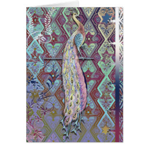 Tarjeta 2 del pavo real