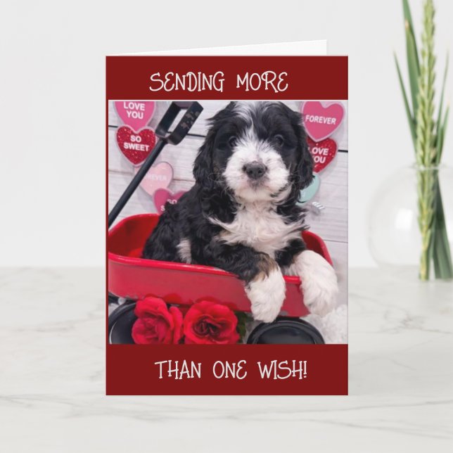 TARJETA "2 DESEOS A MI MEJOR AMIGO EN TU CUMPLEAÑOS" (Anverso)