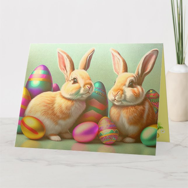 Tarjeta 2 Easter Bunny And Eggs Collection (Anverso)