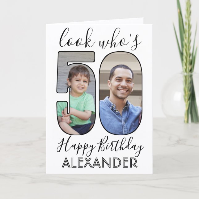 Tarjeta 2 Foto: Mira quién es el 50 de las fotos de los 50 (Anverso)