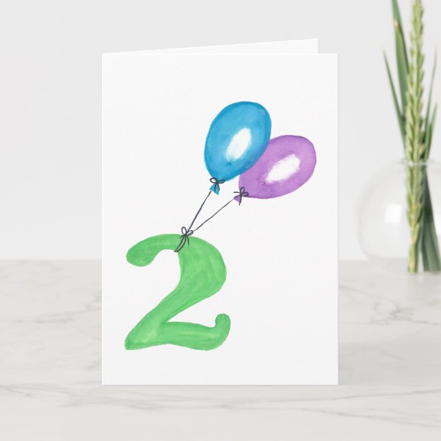 Tarjeta 2 globos (Anverso)