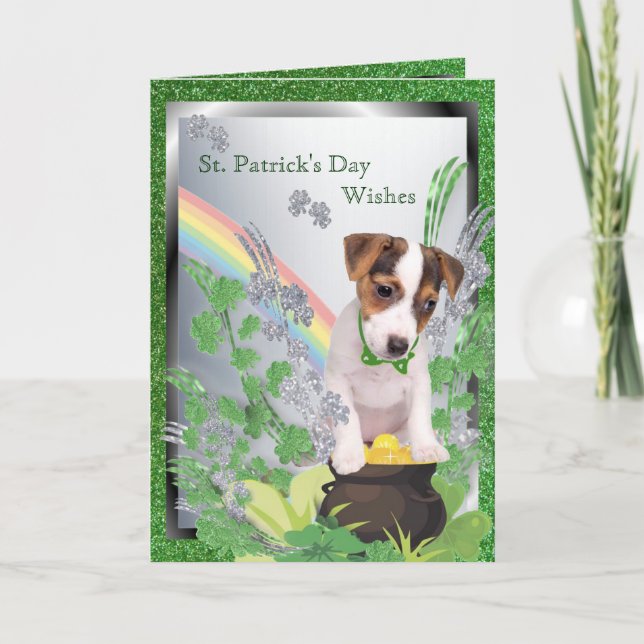 Tarjeta 2. Jack Russell Número Uno Salud Alegría (Anverso)