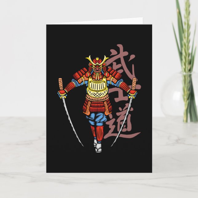 Tarjeta 2 Katana honrada Samurai - Cultura japonesa (Anverso)
