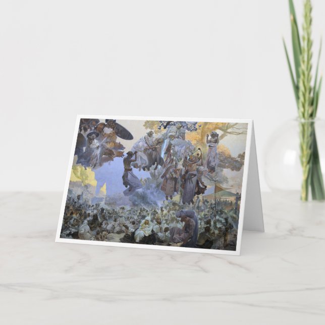 Tarjeta #2 La celebración de Svantovit, Mucha (Anverso)