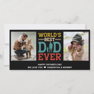 Tarjeta 2 Mejor Papá Que Nunca Añade Un Saludo