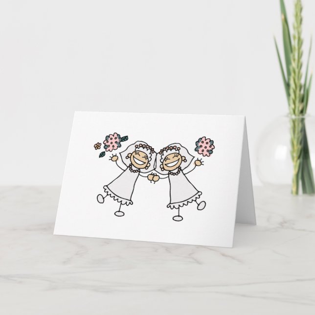 Tarjeta 2 novias (Anverso)