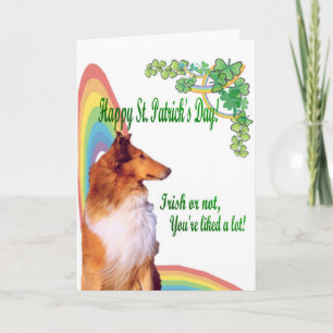 Tarjeta 2. ¡Tienen gusto el collie impresionante irlandés