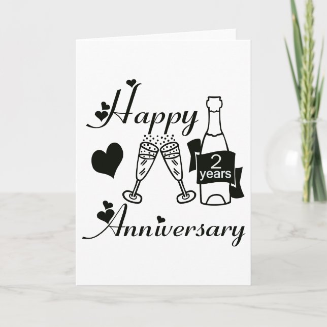 Tarjeta 2do. Aniversario (Anverso)