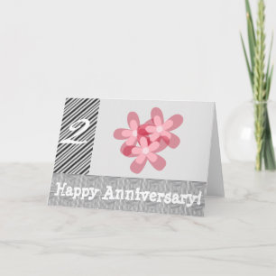 Tarjeta 2do aniversario de bodas