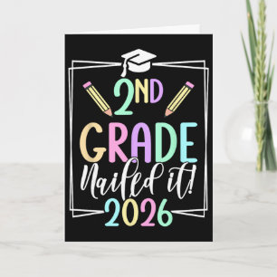 Tarjeta 2do Grado Lo Logró 2026 Graduación de Segundo Grad