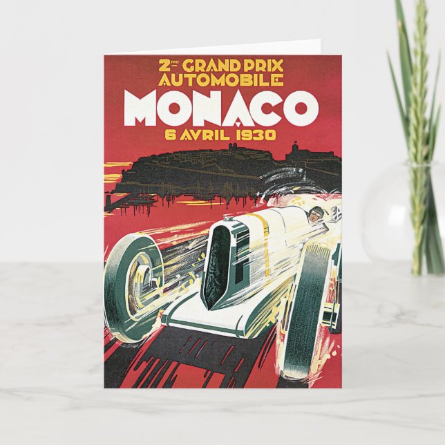 Tarjeta 2do Grand Prix de Mónaco (Anverso)