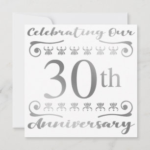 Tarjeta 30º Aniversario de Boda
