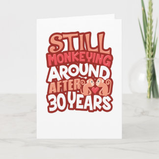 Tarjeta 30º Aniversario de Boda Todavía Jugando