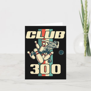 Tarjeta 300 Bowling Shirt Vintage Retro Club 300