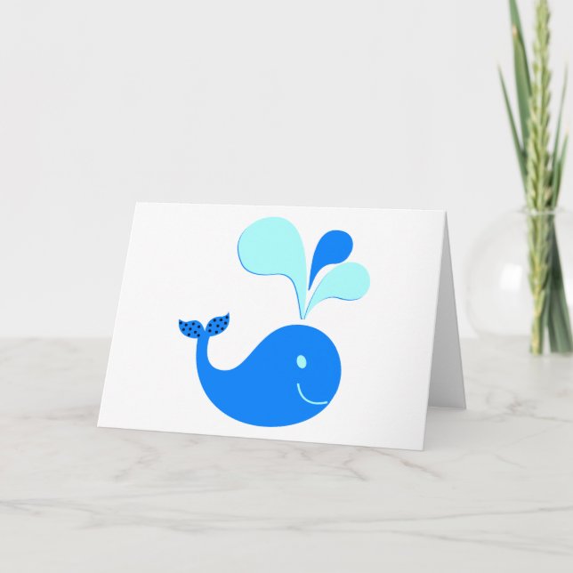 TARJETA 307607 GRÁFICOS DE BALLENA AZUL PERSONALIZADO (Anverso)