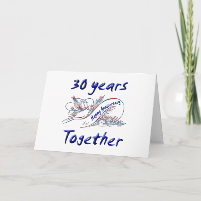 Tarjeta 30.ª. Aniversario (Anverso)