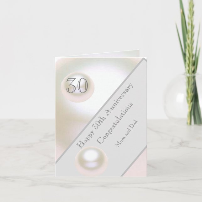 Tarjeta 30.º Aniversario de la Perla (Anverso)