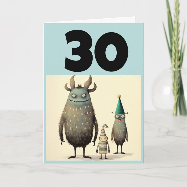 TARJETA 30.º CUADRO DE CUMPLEAÑOS (Anverso)