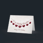 Tarjeta 30.º cumpleaños de Darling Daughter Red Heart Bunt<br><div class="desc">30.ª cédula de cumpleaños de la hija con el corazón rojo en un diseño de fondo de encaje. Esta tarjeta tiene un elegante estilo vintage y es perfecta para que una madre o un padre le den a su hija en su 30 cumpleaños. Todo el texto que se muestra puede...</div>