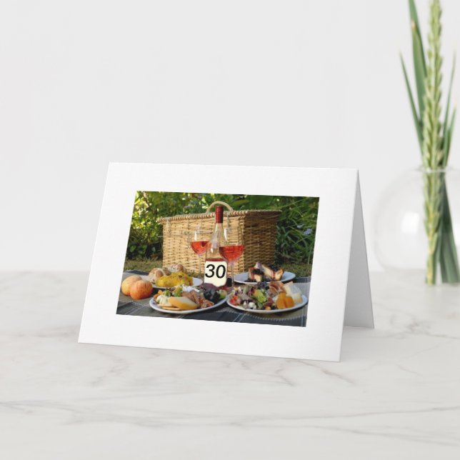 TARJETA 30.º CUMPLEAÑOS=EDAD MEJOR QUE VINO FINO (Anverso)