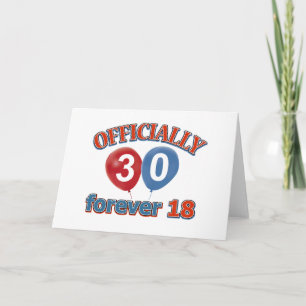 Tarjeta 30.º diseño