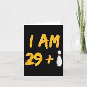 Tarjeta 30.º Fiesta de regalo de Bowling Shirt Bowler