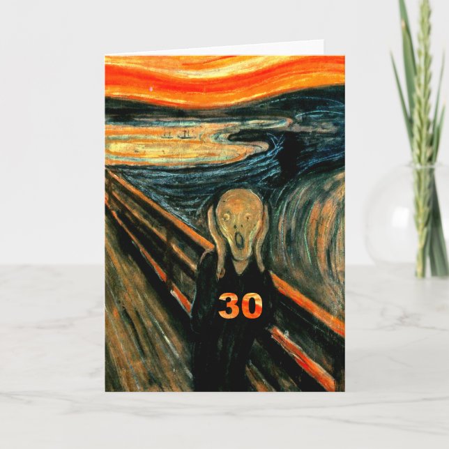 Tarjeta 30.º regalo de cumpleaños (Anverso)