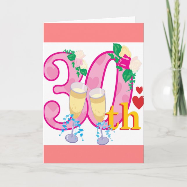 Tarjeta 30 aniversario (Anverso)