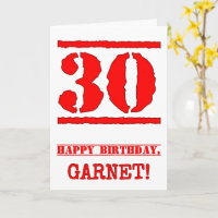 30 Aniversario: Diversión, sello rojo de caucho in