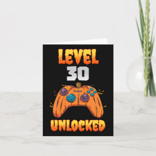 Tarjeta 30 años de edad 30 años nivel de cumpleaños 30 vid