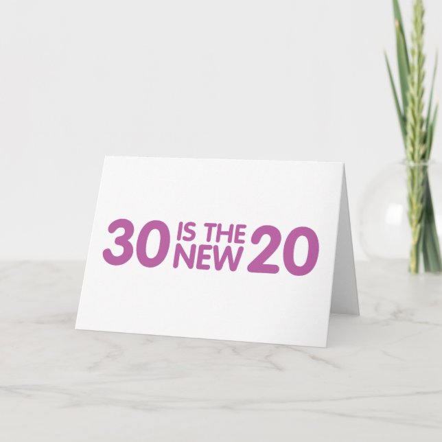 Tarjeta 30 cumpleaños (Anverso)