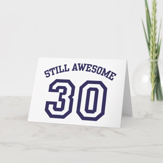 Tarjeta 30 cumpleaños (Anverso)
