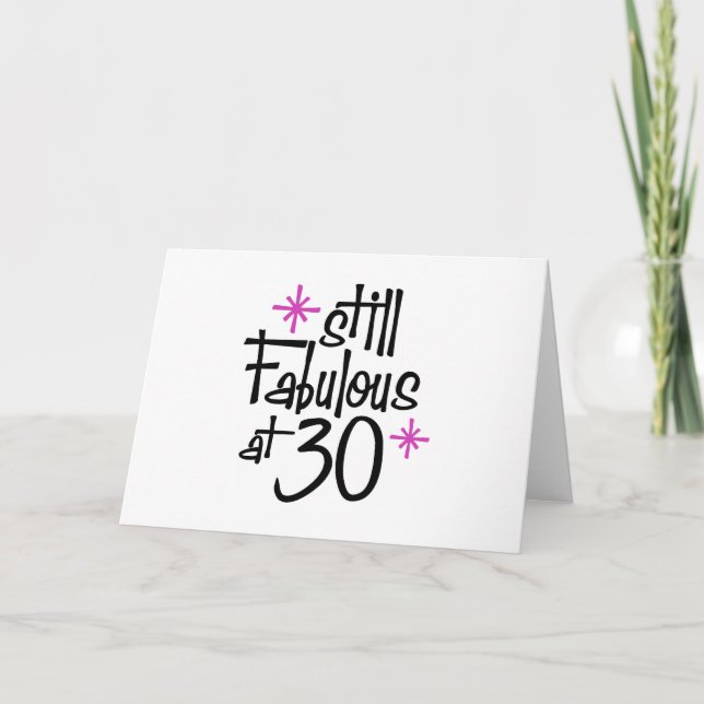 Tarjeta 30 cumpleaños (Anverso)