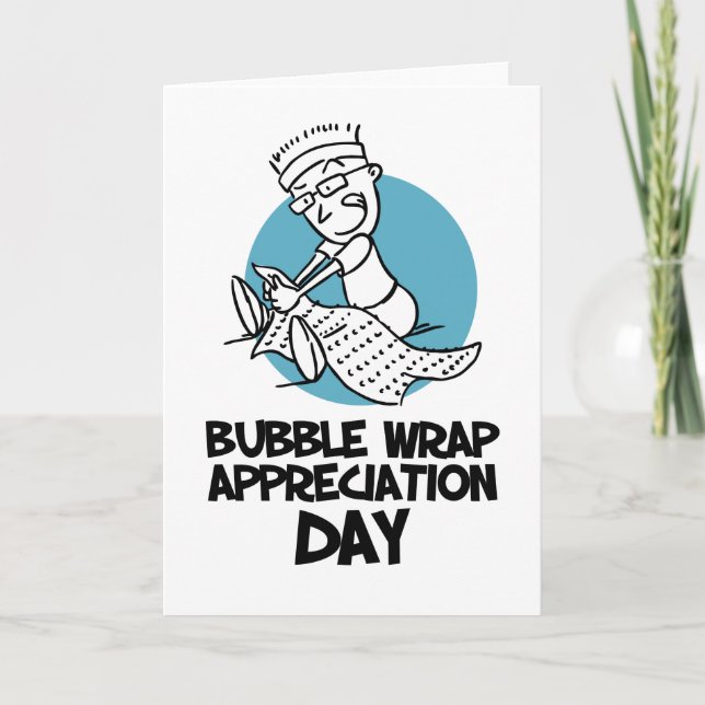 Tarjeta 30 de enero - Día de Apreciación del Envoltura de  (Anverso)