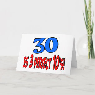 Tarjeta 30 es 3 10s perfectos (AZULES)
