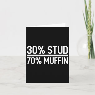 Tarjeta 30% semental 70% muffin divertido - Venta del Día 