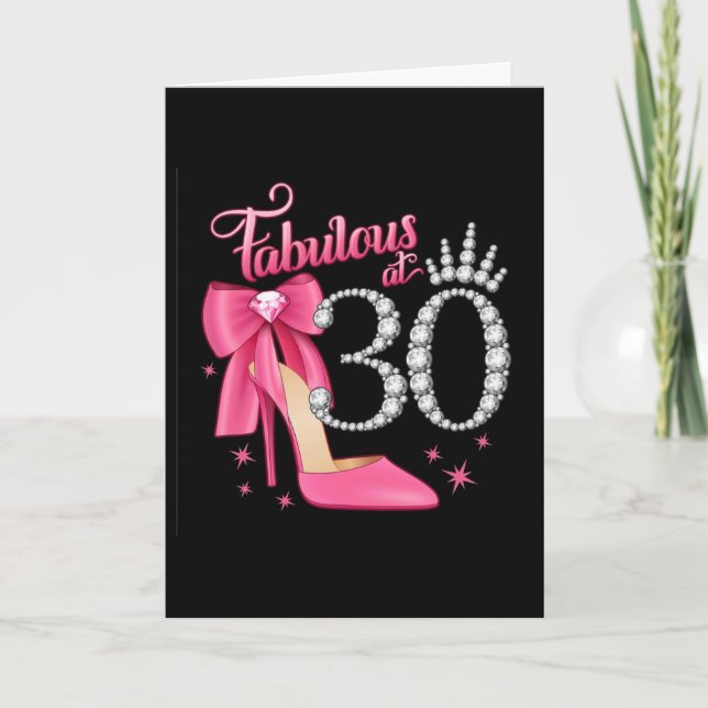 TARJETA **30** TENDRÁS UN FABULOSO CUMPLEAÑOS (Anverso)