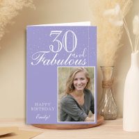 30 y Fabulous Elegant Birthday Photo