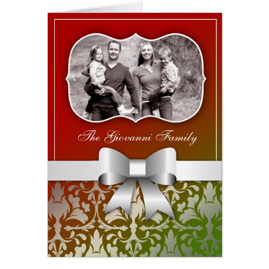tarjeta 311-Christmas presente con el arco de