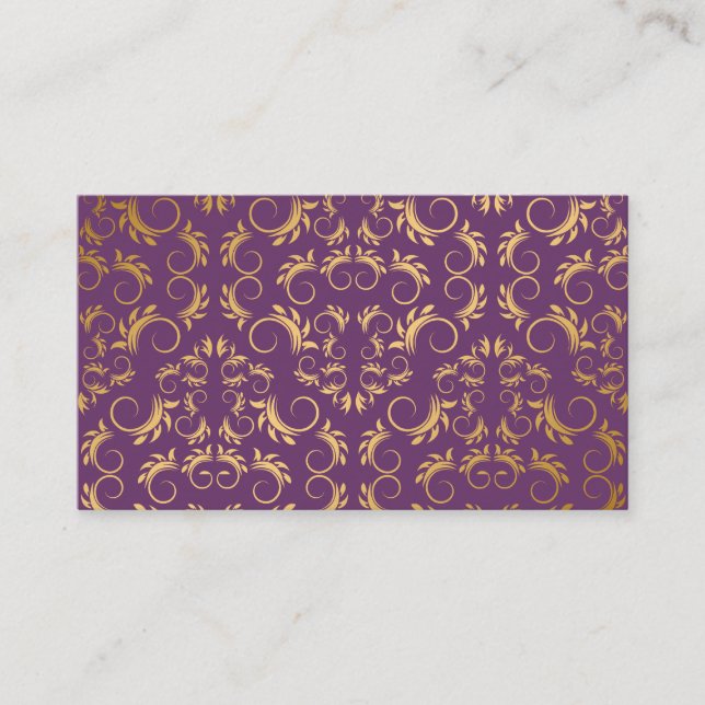 Tarjeta 311-Golden diVine Eggplant Purple Place (Anverso)