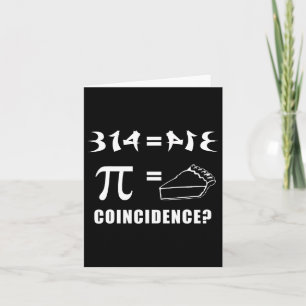 Tarjeta 314 (pi) Coincidencia de Pie Igual Feliz Día Pi 3-