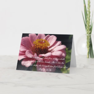 Tarjeta 31:13 de los proverbios del ~ de la colección de