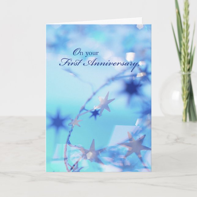 Tarjeta 3315 Feliz primer aniversario (Anverso)